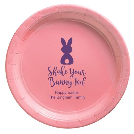 Shake Your Bunny Tail Paper Plates